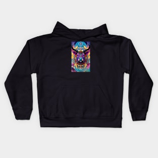 Beef cattle Lotus Flower mandala Kids Hoodie